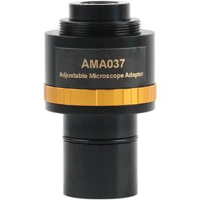 Joebo Microscope Kit AMA037 050 075 100 Adjustabl Microscope Connector 23.2mm to C Mount Adapter Lens for Microscope Camer Camero Camerovis Lens (AMA037 0.37x)