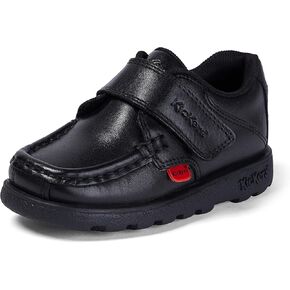 Kickers Boy's Fragma Single Strap Moc Toe Comfortable Leather Shoes