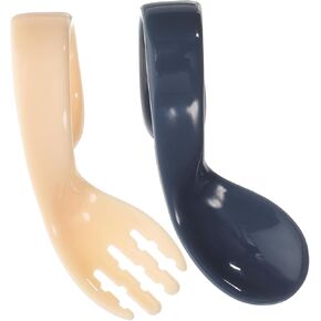 besportble 1SET Training Utensil قبضة ثنية للمقبض محيط مريح وخفيفة الوزن ودائمة للأطعمة المهروسة والحليب