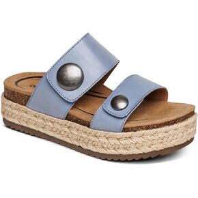 Aetrex Women's Sofie Orthopedic Platform Sandals - Plantar Fasciitis Relief Arch Support Wedge Sandals