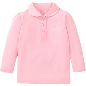 Infant Baby Boys Girls Collared Long Sleeve Polo T-Shirts Kids Cotton Button Up Tops Summer Athletic Shirt for Toddler