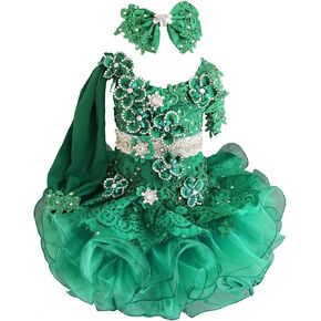 Jenniferwu Infant Toddler Baby Newborn Little Girl's Pageant Party Birthday Dress with Sleeve G535