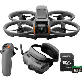 DJI Avata 2 Fly More Combo (Single Battery) with 128GB MicroSDXC Memory Card Bundle - FPV Flight Experience with Motion Control and Easy ACRO