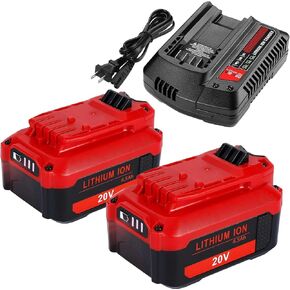 20V 3.5Ah Replacement Battery for Craftsman V20 CMCB204 CMCB202 CMCB201, High Capacity Lithium Ion Battery for CMCD700C1 Drill, CMCS500B Saw, Trimmers & All V20 Cordless Tools【2PACK-3.5Ah】