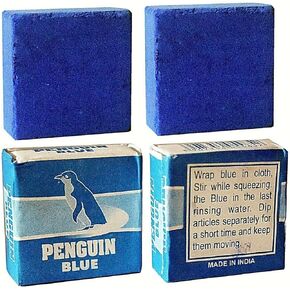 4 PC PEGUIN Bluing Squares Anil Azul
