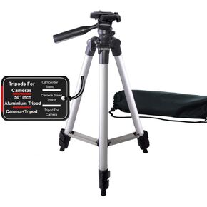 72 Inch Professional Camera Tripod Stand – Full Size Adjustable for Cameras, Laser Level & DSLR – Heavy Duty Tripod for Nikon, Canon, Sony, Olympus, Panasonic & More