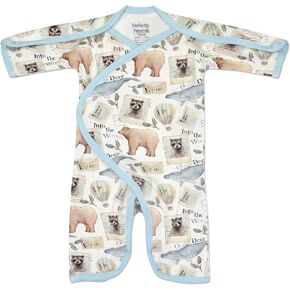 Long-Sleeve Open-Shoulder Ultra Soft NICU Jumpsuit - Preemie (3-6lbs) & Newborn (5-8lbs)