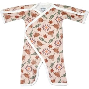 Long-Sleeve Open-Shoulder Ultra Soft NICU Jumpsuit - Preemie (3-6lbs) & Newborn (5-8lbs) in Kuwait