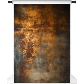 Kate Rusty Photo Backdrop Retro Brown Portrait Photography Backdrops Abstract Old Master Vintage Photo Background, 8x10ft