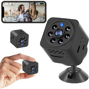 Mini Home Camera HD Indoor Cam for Home Office Security APP Control Camera for Baby Pets(Video Only)