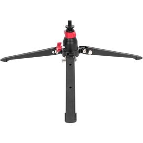 Mini Aluminum Tripod Stand | 10kg Load Capacity & 360° Rotation | Desktop Tripod for DSLR Cameras/Monopods/Vlog Accessories | 3/8 Screw Hole & Secure - Grip Pads
