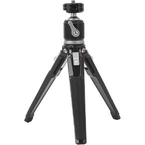 Tabletop Tripod 360 ° رأس الكرة الدوار | سعة تحميل 4 كجم وآمنة قدم السيليكون | 2 في 1 حامل ثلاثي القوائم مصغرة للكاميرا/الهاتف/العرض | سبيكة الألومنيوم ، 1/4 مسامير