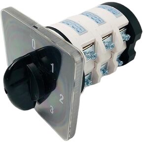 75A Cam Switch 0-3 Position 3 Poles Level Rotary Changeover Switches 12 Terminals YMZ12-75/3