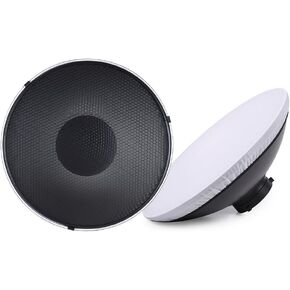 Studio Photography 41cm/16 Inch Speedlite Strobe Diffuser Beauty Dish Lampshade Bowens Mount with Reflector Honeycomb Soft Cloth