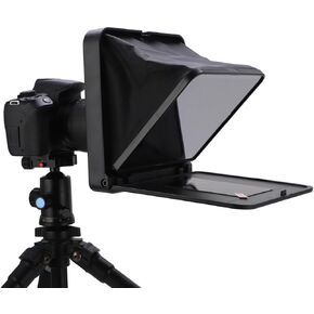 Teleprompter القابلة للطي ، TC7 Teleprompter بلاستيك التوافق القوي للهاتف الذكي ل 7.9 بوصة كاميرا SLR
