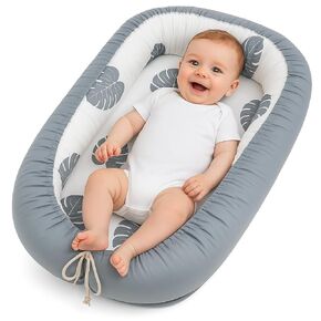 Baby Lounger for Newborn ، Snuggle Me Longer for Newborn 0-12 ، Coping Coping Conger و Breatable و Ultra-Soft | قابل للتعديل وخفيفة الوزن للمنزل والسفر | هدية ضرورية حديثي الولادة