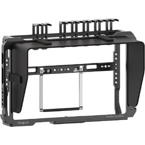 YoloLiv YoloBox Extreme Cage – Aluminum Protective Cage with Cold Shoe Mounts, 1/4" Threads, Quick-Release Sun Hood