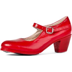 Colonial 225 Women's Folklorico Flamenco Dance Shoes with Nails, Leather, 6cm Heel