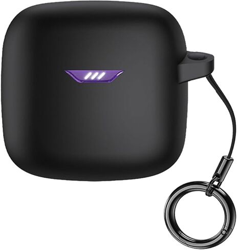 حافظة لسماعات الأذن اللاسلكية jbl Tune Flex مصنوعة من مادة السيليكون مقاومة للصدمات وغطاء حماية محمول فريد من نوعه مع حلقة تسلق لـ jbl Tune Flex (أبيض) in Saudi Arabia
