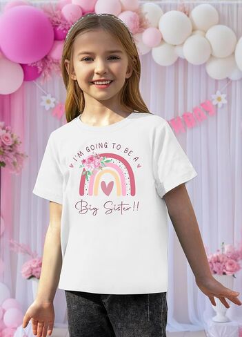 LAZYCHILD in My Big Sister Era Shirt: Girl Big Sister Shirts Toddler Announcement Gifts Short Sleeve Tops in Saudi Arabia
