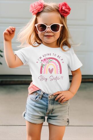 LAZYCHILD in My Big Sister Era Shirt: Girl Big Sister Shirts Toddler Announcement Gifts Short Sleeve Tops in Saudi Arabia