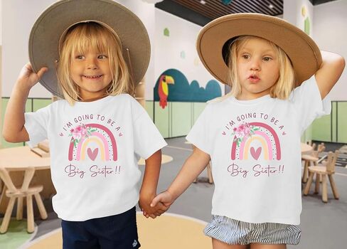 LAZYCHILD in My Big Sister Era Shirt: Girl Big Sister Shirts Toddler Announcement Gifts Short Sleeve Tops in Saudi Arabia