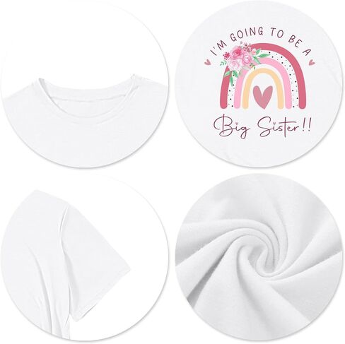 LAZYCHILD in My Big Sister Era Shirt: Girl Big Sister Shirts Toddler Announcement Gifts Short Sleeve Tops in Saudi Arabia