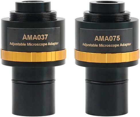 Joebo Microscope Kit AMA037 050 075 100 Adjustabl Microscope Connector 23.2mm to C Mount Adapter Lens for Microscope Camer Camero Camerovis Lens (AMA037 0.37x) in Kuwait