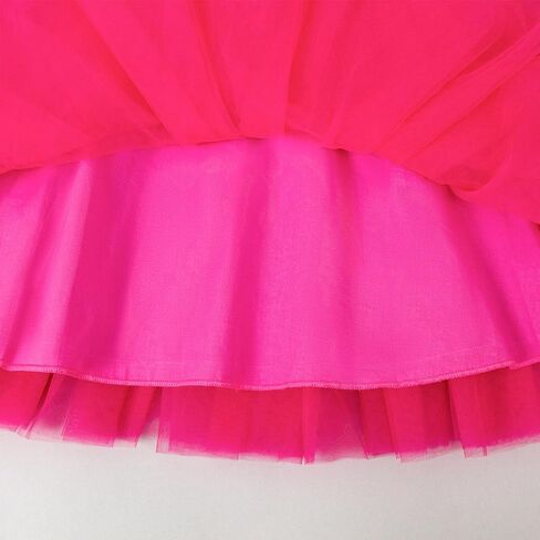 Lysmuch 18m-7y Toddler Girls Princess Tutu Dress Druffled Sleeve A-Line Tulle Girl Virts Solid For Party in Kuwait
