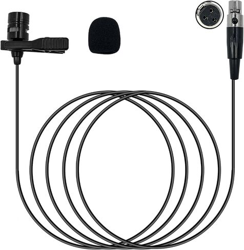 Lavalier Lapel Microphone Compatible with Sennheiser Wireless System Bodypack Transmitter EW100 G4 EW300 G1 G2 G3, EWD1, ME2, ME3, ME4 Omnidirectional Condenser Mic (3.5mm Screw Lock Plug) in Saudi Arabia