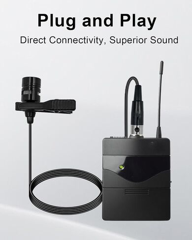 Lavalier Lapel Microphone Compatible with Sennheiser Wireless System Bodypack Transmitter EW100 G4 EW300 G1 G2 G3, EWD1, ME2, ME3, ME4 Omnidirectional Condenser Mic (3.5mm Screw Lock Plug) in Saudi Arabia