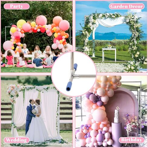 HOME RIGHT Arch Backdrop Stand,7x4 FT Metal Wedding Square Backdrop Stands for Ceremony Square Stainless Steel Backdrop Stand for Parties,Wedding,Birthday,Anniversary,Baby Shower,Garden Decoratip in Saudi Arabia