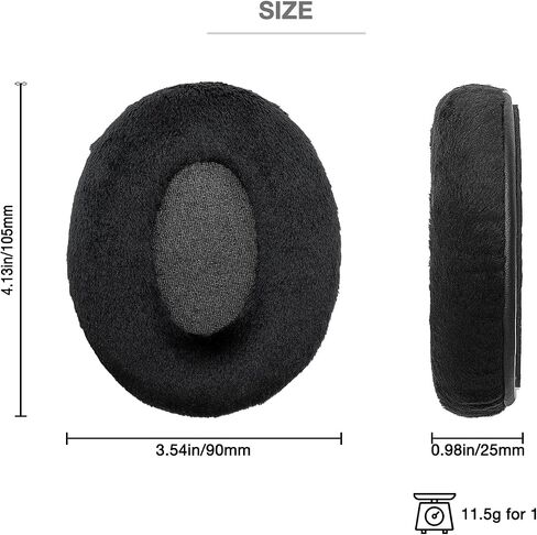 Voarmaks Ear Pads Foam Cushion Covers Compatible with Taotronics TT-BH22 TT BH22 Headphone Thick EarPad Headset Earmuff Replacement (Velvet) in Saudi Arabia