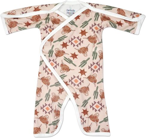 بذلة NICU الناعمة ذات الكتف الأكمام الطويلة-Preemie (3-6 رطل) وولود حديثي الولادة (5-8 رطل) in Kuwait