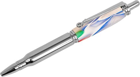 Color Splash Acrylic Resin Pen Blank 3/4" x 3/4" x 5"Patterns May Slightly Vary in Saudi Arabia