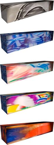 Color Splash Acrylic Resin Pen Blank 3/4" x 3/4" x 5"Patterns May Slightly Vary in Saudi Arabia
