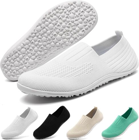 Flats for Women Barefoot Shoes Slip on Walking Mesh Zero Drop Minimalist Shoes Fashion Wide Toe Box Sneakers Casual Tennis Comfortable Summer Ladies Loafer in Saudi Arabia