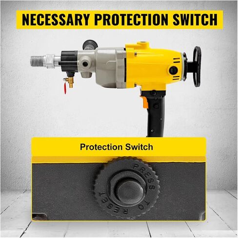 1880W 2180W Handheld Diamond Core Drill Rig Concrete 110mm 130mm 160mm 180mm Wet/Dry Electric Stepless Speed Drilling Tool(110MM-1880W) in Saudi Arabia