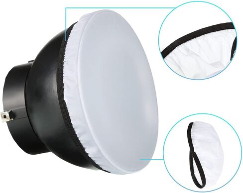 18cm/7inch Diffuser Sock Soft Photography Diffuser Lamps Covers Diffuser Covers Cloth for Rings Light Flashing Light in Kuwait