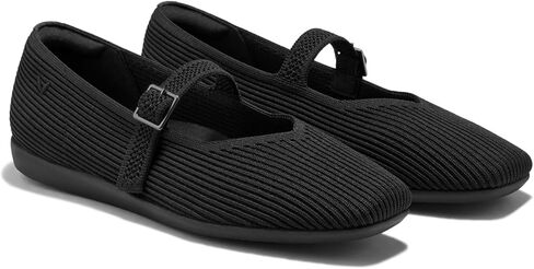 Vivaia Margot Walker Mary Jane Women Flat Shoes تنزلق على أحذية قابلة للغسل مربعًا مريحًا للعمل مع دعم القوس in Kuwait