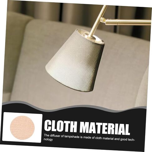 DOITOOL Ceiling Light Round Diffuser Lampshade Black Fabric Lampshade Diffuser Anti-glare Spotlight Diffuser for Bedroom in Kuwait