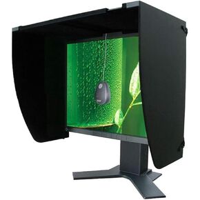 27-inch Display Monitor Hood Sunshade, Screen Sun Visor Adjustable Monitor Hood, All-Sides Coverage Sun Shade for Dell HP Viewsonic Philips Samsung Lenovo ASUS LG EIZO NEC ACER