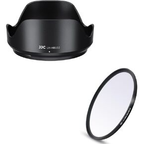 JJC HB-102 عكس عدسة غطاء محرك السيارة ومرشح UV 77 ملم متعدد المطبق لنيكون نيكور Z 24-120mm f/4 s ، nikkor z 28-400mm f/4-8 VR عدسة