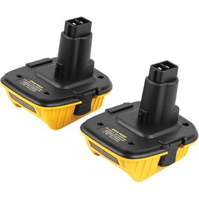 2Pack Battery Adapter 18V to 20V Compatible with Dewalt Battery Adapter DCA1820 Work with 20V Max Battery DCB201 DCB203 DCB204 DCB206 Compatible with Dewalt 18V XRP Power Tools