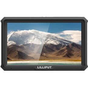 LILLIPUT A5 5 Inch Camera-Top Broadcast Monitor for 4K HDMI/Full HD Camcorder & DSLR with 1920x1080 Native for Taking Photos & Making Movies + Pisen LP-E6 Battery by Official VIVITEQ