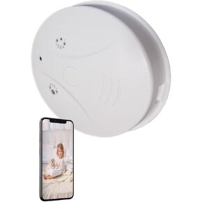 Hidden Camera Smoke Detector Wireless WiFi Cameras HD 1080P Video Small Camera with and Motion Detection Night Vision for Home, Baby, Pet
