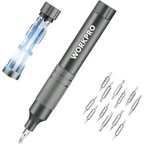 WORKPRO 24-in-1 Precision Screwdriver, Pen Style Multi-Bit Screwdriver, Glasses Screwdriver with S2 Steel Small Screwdriver Bits, Ideal for Eyeglass, Watch, Laptop, Phone, Jewelry and Electronic, Blue in Kuwait