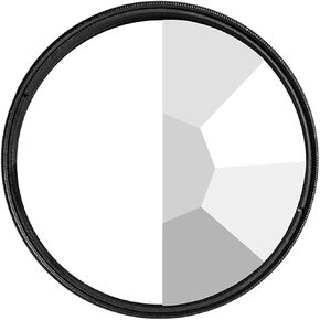 Prism split kaleidoscope filter مؤثرات خاصة إكسسوارات التصوير الفوتوغرافي dslr prism (مع محول 82 مم ، قسمة kaleidoscope)