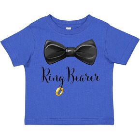 inktastic Ring Bearer- Black Bow Tie Toddler T-Shirt