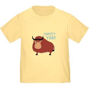 CafePress Yakety Yak! T Shirt Cute Toddler Graphic Tee, 100% Cotton
